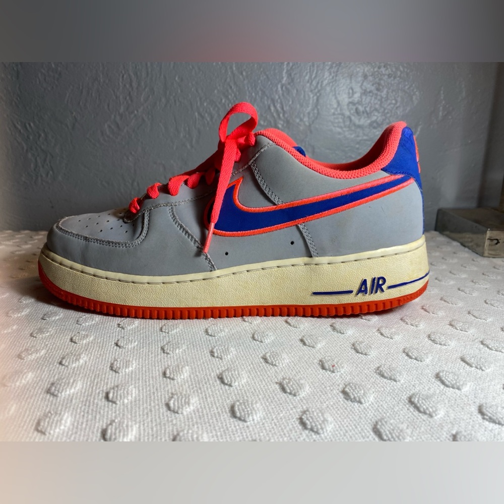 Nike Air Force 1 Low Wolf Grey/Game Royal-Hot Punch